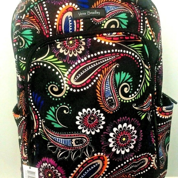 Vera Bradley Handbags - VERA BRADLEY Ltn Up Bandana Swirl Laptop Backpack